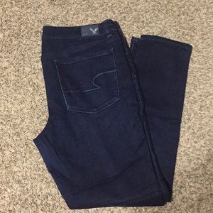 American Eagle Dark Wash Hi Rise Jegging